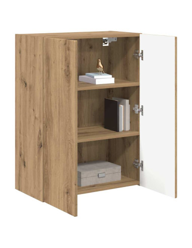 Mobile TV da parete Rovere artigianale 59,5 x 31 x 80 cm