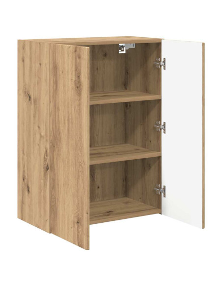 Mobile TV da parete Rovere artigianale 59,5 x 31 x 80 cm