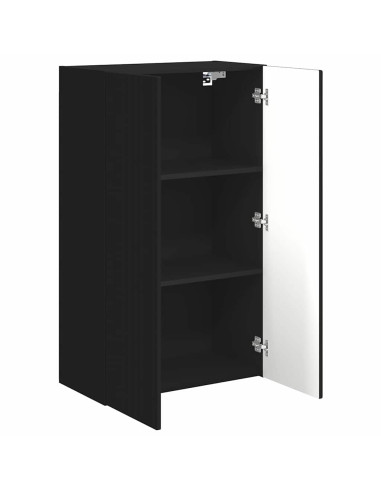 Mobile TV da parete Nero 59,5 x 31 x 100 cm Legno multistrato