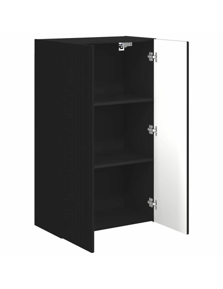 Mobile TV da parete Nero 59,5 x 31 x 100 cm Legno multistrato