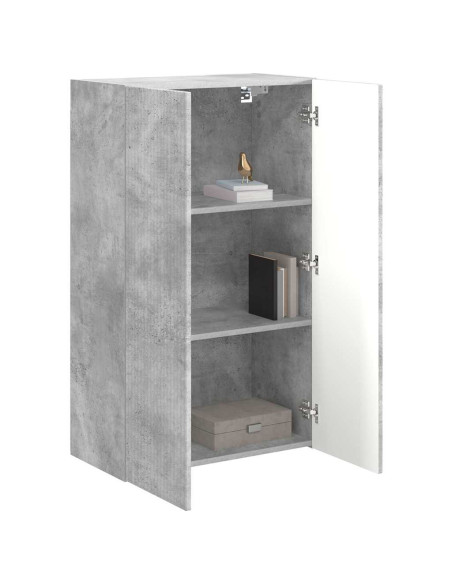 Mobile TV da parete Grigio cemento 59,5 x 31 x 100 cm