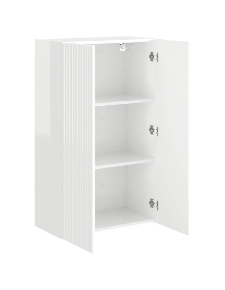 Mobile TV da parete Bianco Lucido 59,5 x 31 x 100 cm