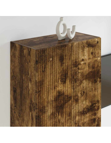 Mobile TV da parete Rovere fumé 59,5 x 31 x 100 cm