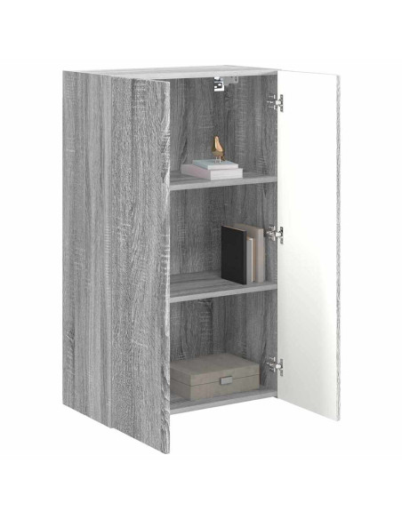 Mobile TV da parete Grigio Sonoma 59,5 x 31 x 100 cm