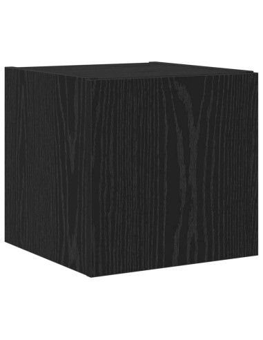 Mobile TV da parete Rovere Nero 30,5 x 35 x 30 cm