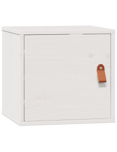 Pensile Bianco 31,5x30x30 cm in Legno Massello di Pino 2