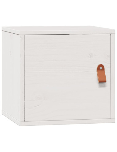 Pensile Bianco 31,5x30x30 cm in Legno Massello di Pino