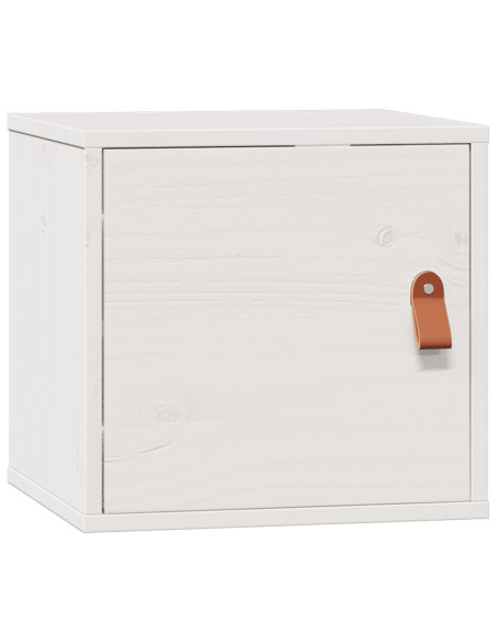 Pensile Bianco 31,5x30x30 cm in Legno Massello di Pino