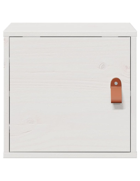 Pensile Bianco 31,5x30x30 cm in Legno Massello di Pino