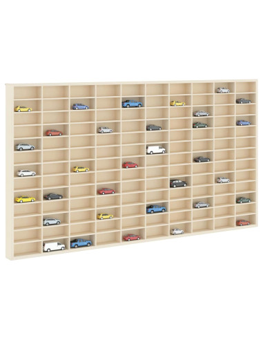 Vetrina a muro Beige 98 x 4,5 x 55 cm Legno multistrato