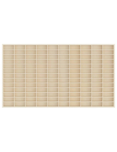 Vetrina a muro Beige 98 x 4,5 x 55 cm Legno multistrato