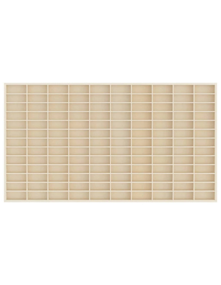 Vetrina a muro Beige 98 x 4,5 x 55 cm Legno multistrato