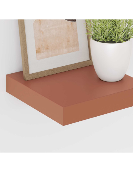 Scaffale da parete 2 pcs Rosso 23 x 23,5 x 4 cm