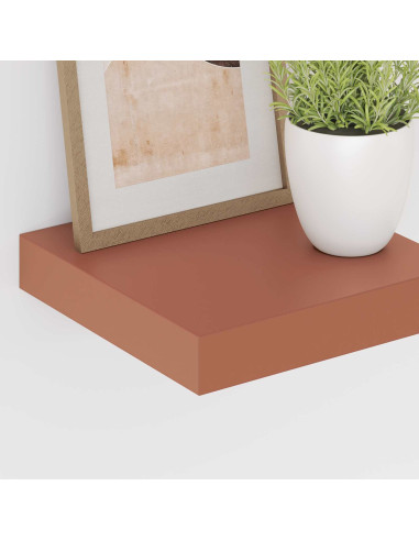 Scaffale da parete 4 pcs Rosso 23 x 23,5 x 4 cm