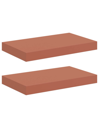 Scaffale da parete 2 pcs Rosso 40 x 23,5 x 4 cm