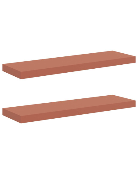 Scaffale da parete 2 pcs Rosso 80 x 23,5 x 4 cm