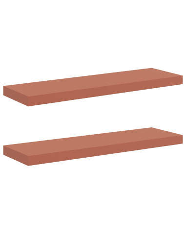Scaffale da parete 2 pcs Rosso 90 x 23,5 x 4 cm