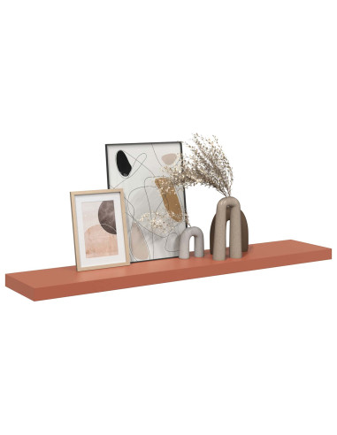 Scaffale da parete Rosso 120 x 23,5 x 4 cm Legno multistrato