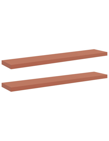 Scaffale da parete 2 pcs Rosso 120 x 23,5 x 4 cm