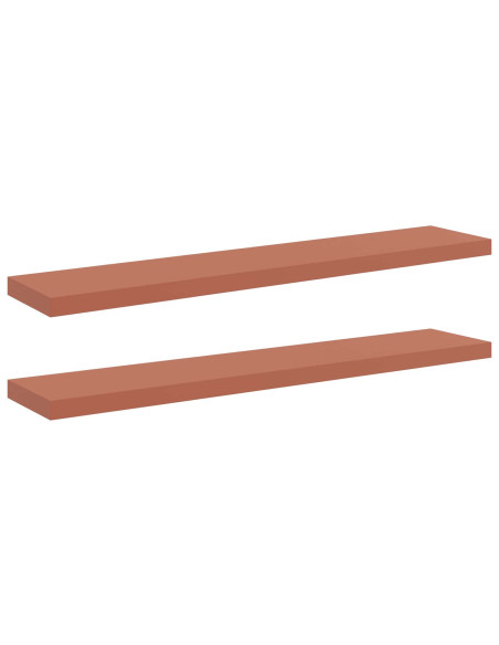 Scaffale da parete 2 pcs Rosso 120 x 23,5 x 4 cm