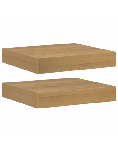Scaffale da parete 2 pcs Marrone 23 x 23,5 x 4 cm