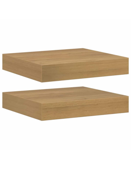 Scaffale da parete 2 pcs Marrone 23 x 23,5 x 4 cm