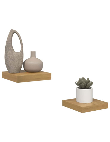 Scaffale da parete 2 pcs Marrone 23 x 23,5 x 4 cm