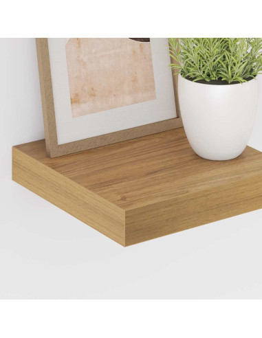 Scaffale da parete 2 pcs Marrone 23 x 23,5 x 4 cm