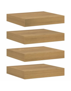 Scaffale da parete 4 pcs Marrone 23 x 23,5 x 4 cm 2