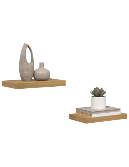 Scaffale da parete 2 pcs Marrone 40 x 23,5 x 4 cm