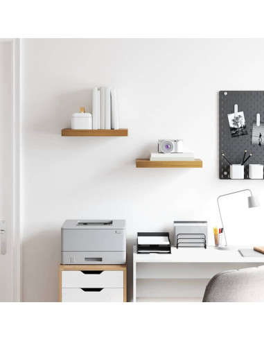 Scaffale da parete 2 pcs Marrone 40 x 23,5 x 4 cm