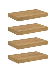 Scaffale da parete 4 pcs Marrone 40 x 23,5 x 4 cm 2