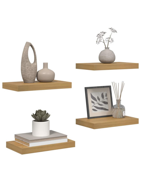 Scaffale da parete 4 pcs Marrone 40 x 23,5 x 4 cm