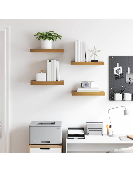 Scaffale da parete 4 pcs Marrone 40 x 23,5 x 4 cm