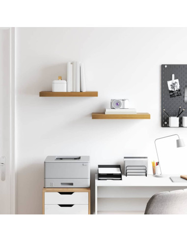 Scaffale da parete 2 pcs Marrone 50 x 23 x 4 cm