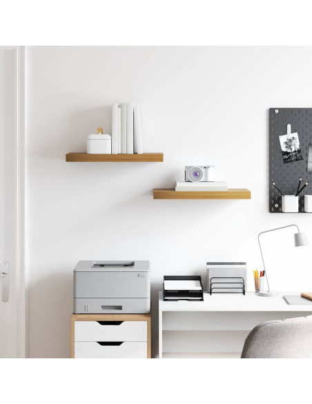 Scaffale da parete 2 pcs Marrone 50 x 23 x 4 cm