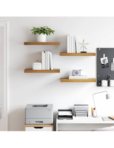 Scaffale da parete 4 pcs Marrone 50 x 23 x 4 cm