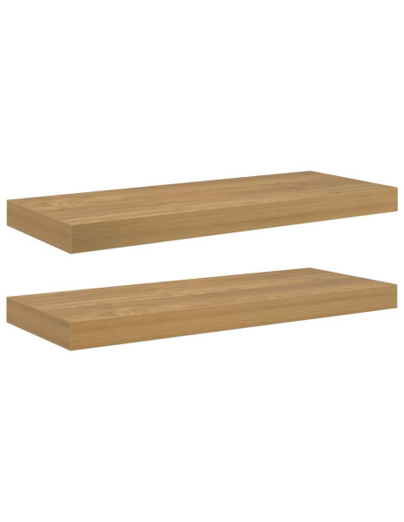 Scaffale da parete 2 pcs Marrone 50 x 23 x 4 cm