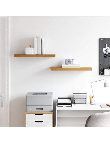 Scaffale da parete 2 pcs Marrone 50 x 23 x 4 cm