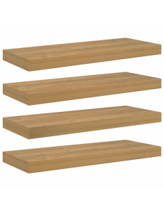 Scaffale da parete 4 pcs Marrone 50 x 23 x 4 cm 2