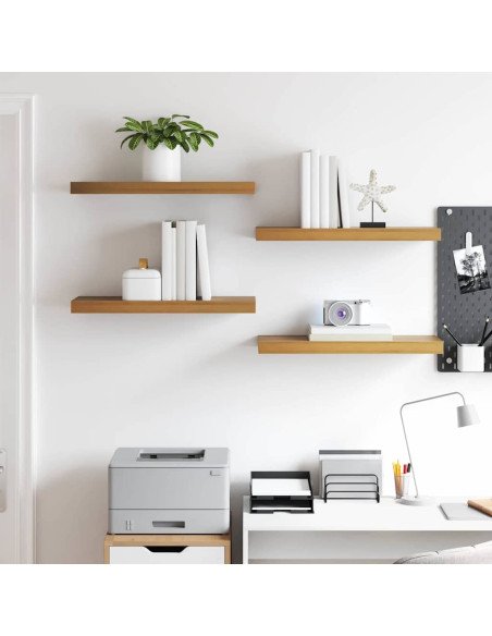 Scaffale da parete 4 pcs Marrone 50 x 23 x 4 cm