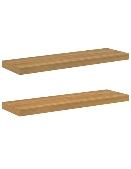 Scaffale da parete 2 pcs Marrone 80 x 23,5 x 4 cm