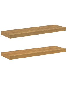 Scaffale da parete 2 pcs Marrone 90 x 23,5 x 4 cm 2