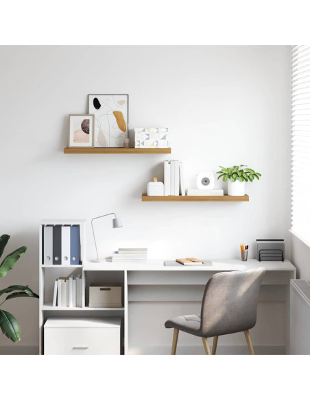 Scaffale da parete 2 pcs Marrone 90 x 23,5 x 4 cm