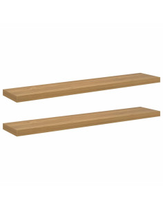 Scaffale da parete 2 pcs Marrone 120 x 23,5 x 4 cm 2