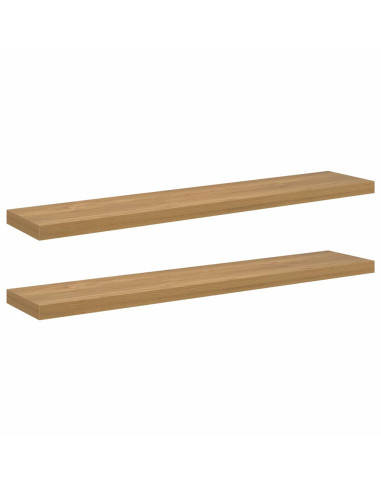 Scaffale da parete 2 pcs Marrone 120 x 23,5 x 4 cm