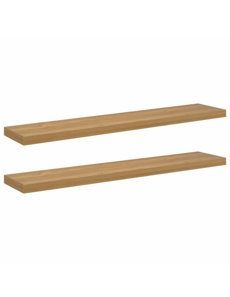 Scaffale da parete 2 pcs Marrone 120 x 23,5 x 4 cm