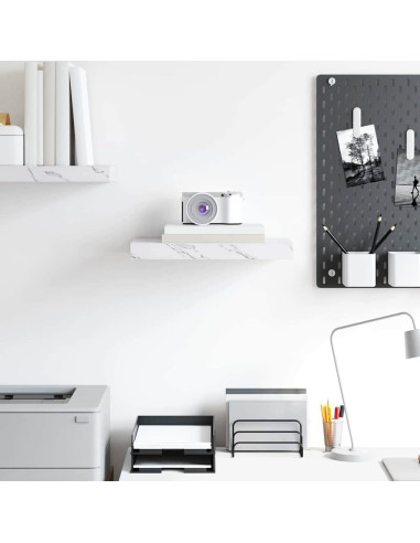 Scaffale da parete Marmo Bianco 40 x 23,5 x 4 cm