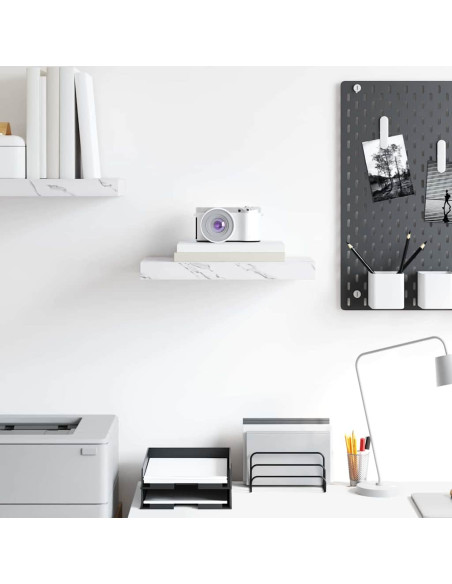 Scaffale da parete Marmo Bianco 40 x 23,5 x 4 cm