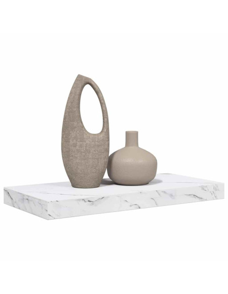 Scaffale da parete Marmo Bianco 50 x 23 x 4 cm